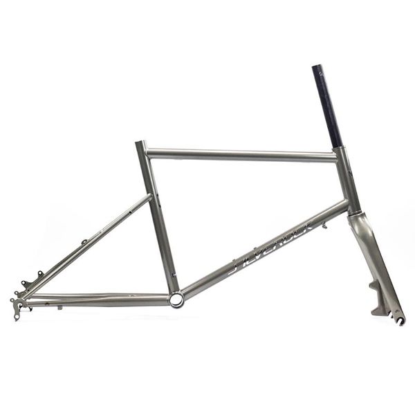 

bike frames silverock chrome frame carbon fork 451 406 20" 1 1/8" minivelo fit disc caliper brake urban bikes frameset