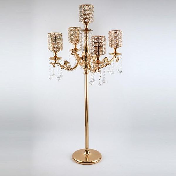 

candle holders 5pcs) design 5 arms gold candelabra tall floor wedding yudao1281