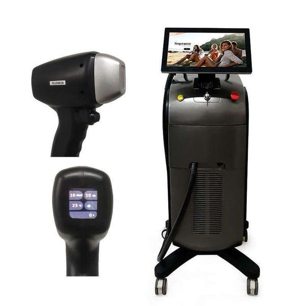 

12 bar diode laser 808nm hair removal machine 755 808 1064 ce two-year warranty, Black