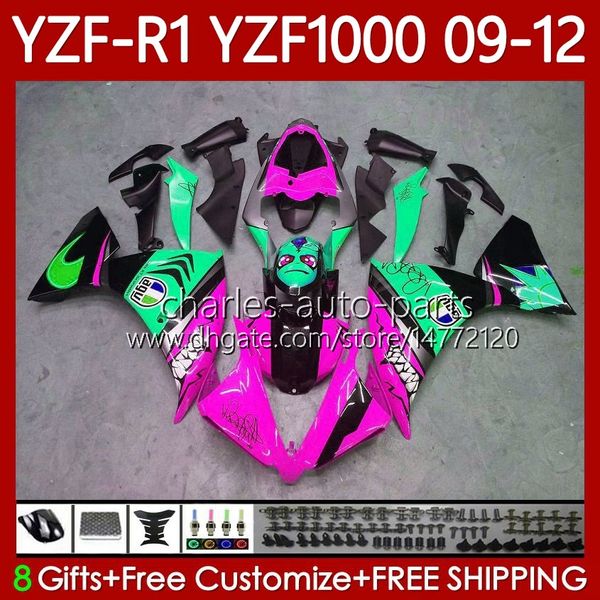 Кузов для кузова для Yamaha YZF-R1 YZF R1 1000 CC YZF-1000 09-12 Body Rose Arcark 92No.131 YZF1000 YZF R 1 2009 2011 2011 2012 1000CC YZFR1 09 10 11 12 Мотоцикле