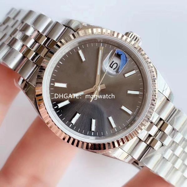 

ewf watch of wrist of men automatic machine 3235 movement datejust 36mm 904l sapphire glass waterproof same sequence code card is attached, Slivery;brown