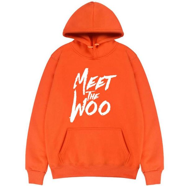 

men's hoodies & sweatshirts meet the woo smoke letter print hip hop streetwear men women oversized hoodie tracksuits clothing, Black