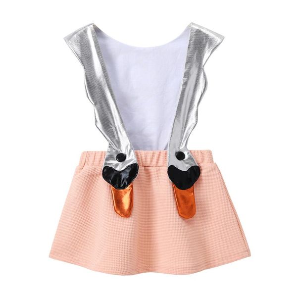 

skirts 2021 swan girl summer princess skirt kids baby party wedding pageant tutu overalls novelty clothing, Blue