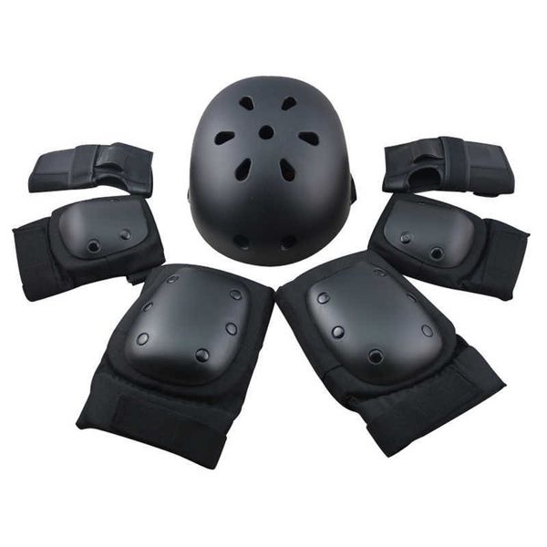 6 Stück Pads Ellenbogen Handgelenk Knie Pad für Outdoor-Sport Schutz Kit Inline Speed Skating Racing Radfahren Skateboard S M L XL400g Q0913