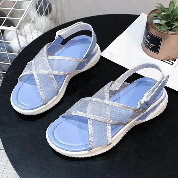 

sandals 2021 women's summer fashion thick-soled breathable sports, Black