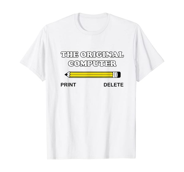 

original computer t-shirt, White;black