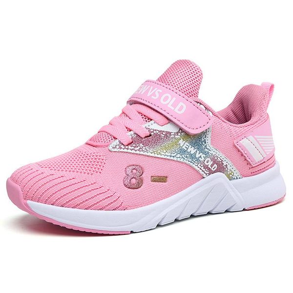 

kids sneaker girls shoes fashion breathable children sports for running boys brand 199 sneakers, Black;red