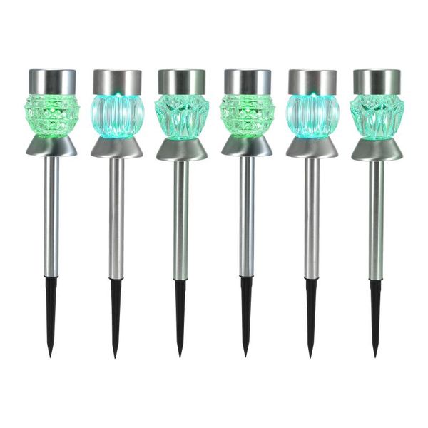 

lawn lamps 6pcs solar ground lamp sensing lighting outdoor led light ip65 waterproof plug in garden decoration