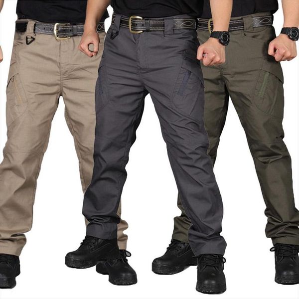 

solid color pockets zip women pant outdoors sports tactical cargo work trousers, Black