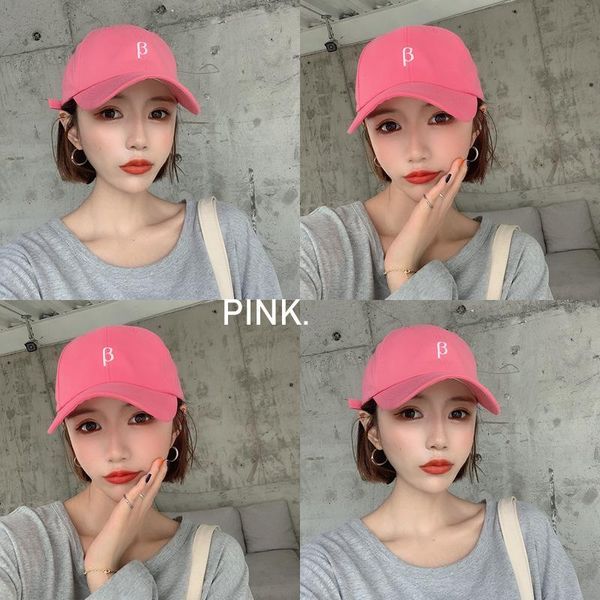 

beanies niche tide brand ins ladies baseball cap solid color summer adjustable sun hat boy girl casual hip-hop thin
