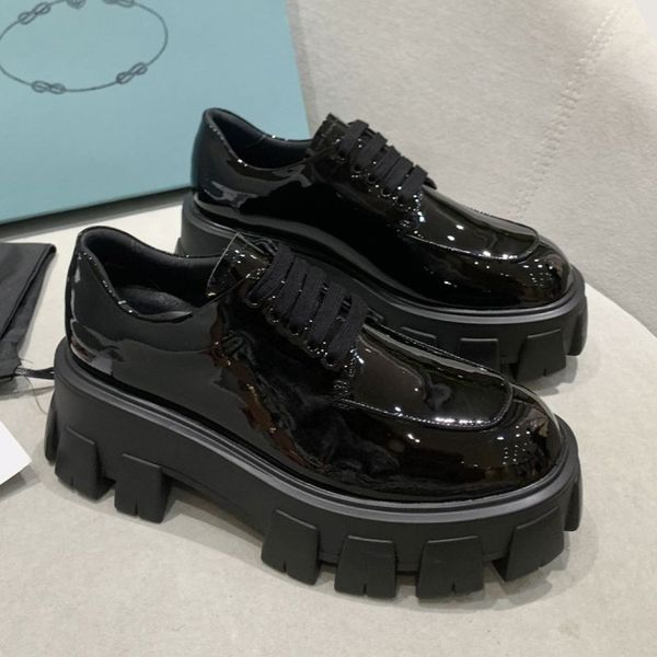 

luxury designer shoes monolith ankle nylon black martin casual leather shoes winter wear-resistant rubber platform shoe