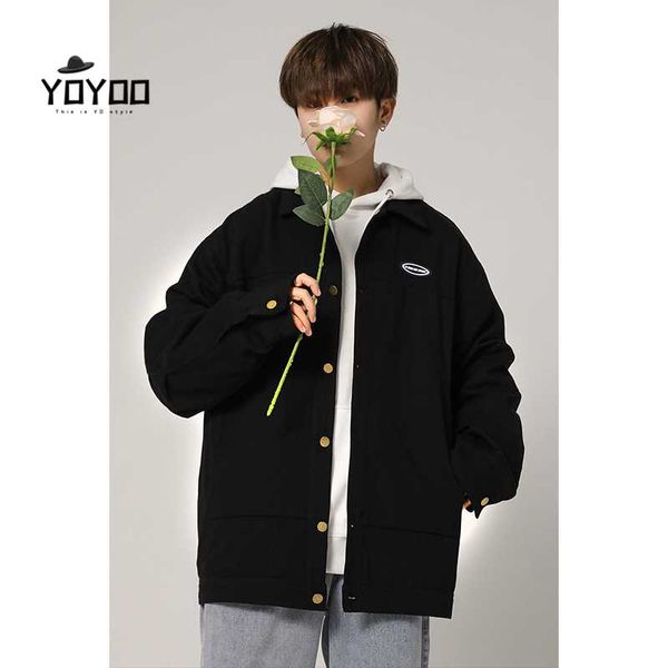 

cotton men clothing jacket men's casual loose for man jackets, Black;brown