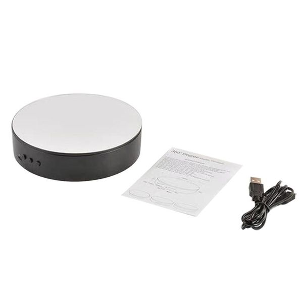 

5.9inch motorized rotating display stand desk360degree electric turntable jewelry holder for pography video shooting prop lighting & stu