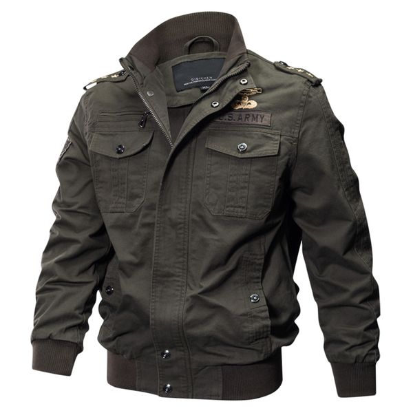 

plus size military bomber et men spring autumn casual multi-pocket pilot male army cargo flight mens ets m-6xl, Black;brown