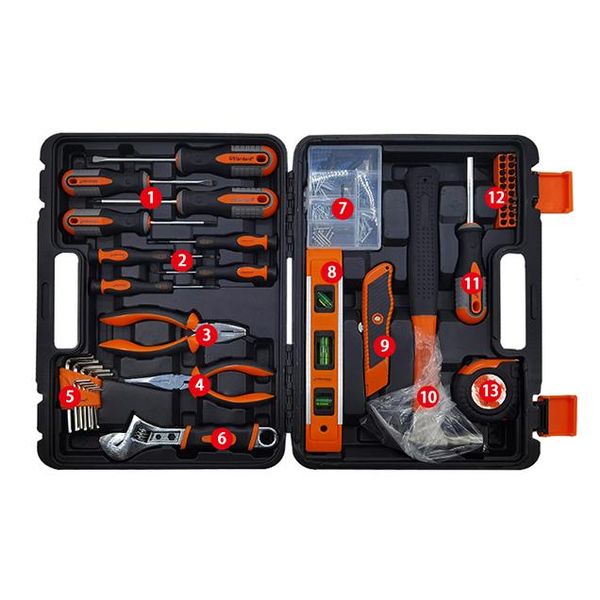 

tool organizers 147pcs tools box professional repair organizer portable multifunction boite a outils packaging da60gj