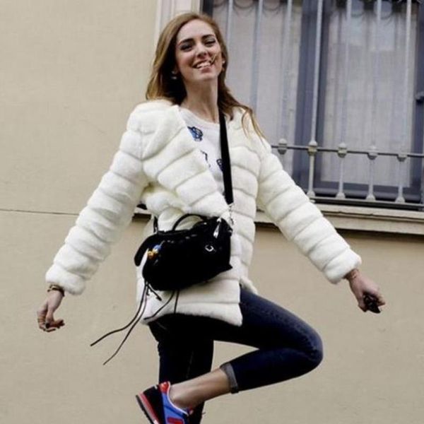 

women's fur & faux s-4xl plus size 2021 wainter coat warm wool jacket korean slim was thin thickwe wj684, Black