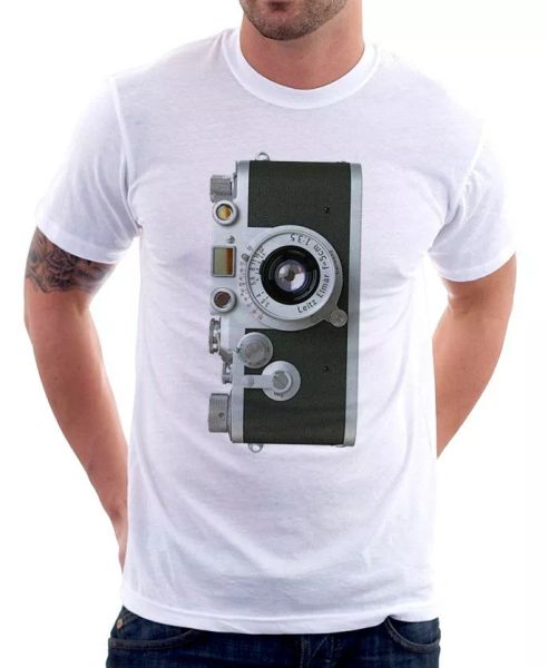 

Leica 35mm Photography Camera retro printed tshirt TC9466, White;black