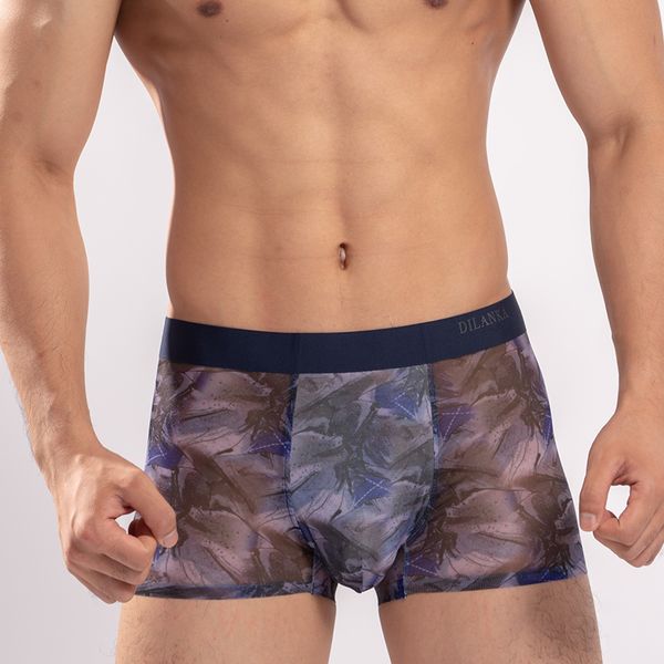 

modal fashion men's cotton underpants designers breathable underwear for comfortable seamless youth boxer, Black;white