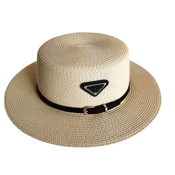 

2023 brim wide hats bucket hats ins summer women straw hat fashion sun protection beach personality wide brim hats with ribbon, Blue;gray