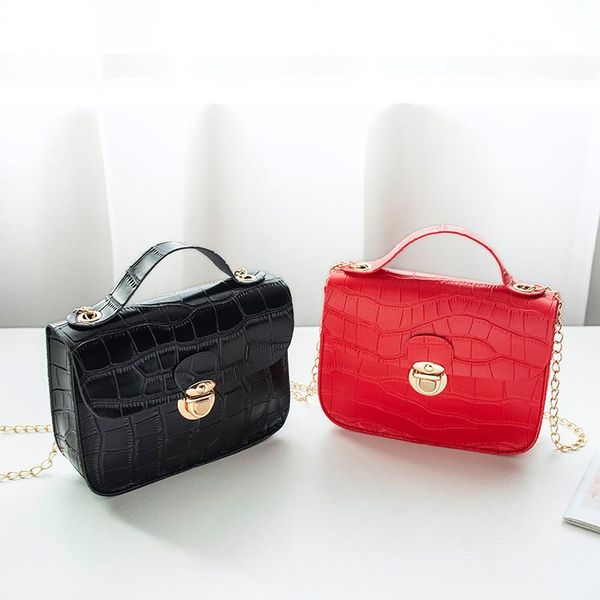 

waist bags 2021 fashion women small crossbody bag classic crocodile pattern shoulder handbags lightweight chain strap messenger purse