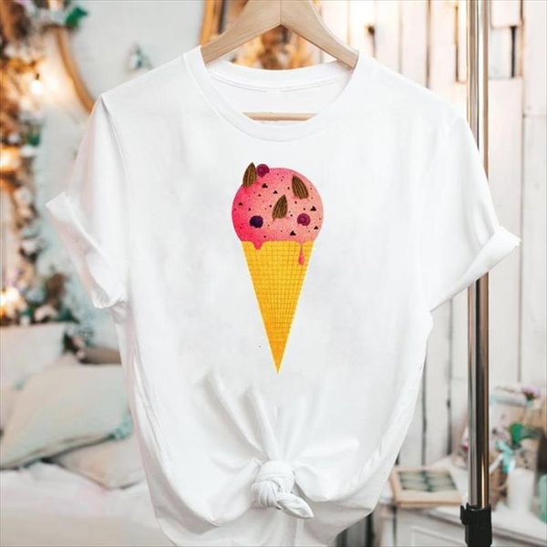 

graphic cartoon mujer camisetas cute womens t shirt vacation trend summer fashion 90s print female clothes tees, White