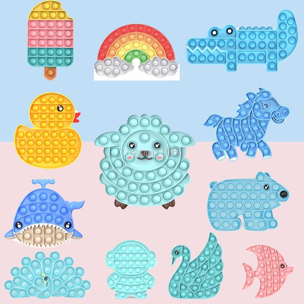

silicone fidget reliver stress toys sheep shape push it bubble antistress children sensory toy to relieve autism