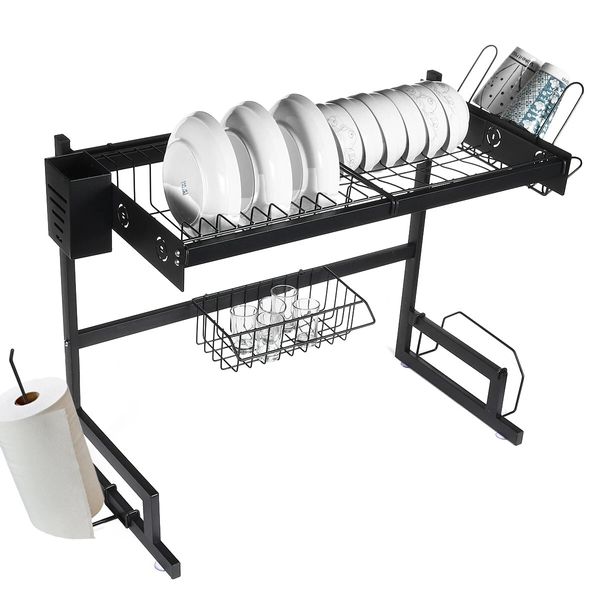 65 / 85cm cozinha prato praticar prato prato de secagem de drenagem tableware copo tigela de armazenamento de armazenamento organizador