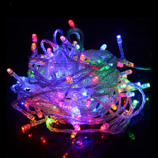 

strings holiday christmas light 10m 20m 220v eu plug led string lights festoon garland decoration for wedding party year festival