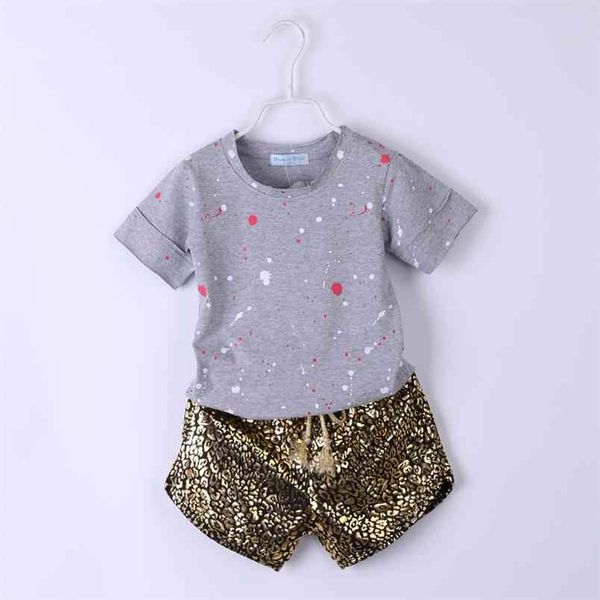 

summer children clothes shorts 2 pcs clothing for boys kid boy set baby 210528, White