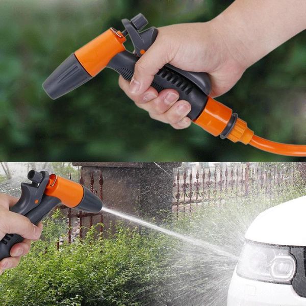 

car wash garden cleaning water gun lawn irrigation sprayer watering flower sprinkle retractable spring hose connector tools equipments