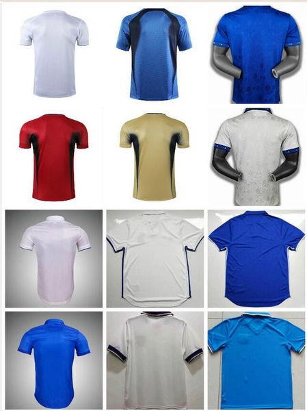 

1982 rossi 20 retro soccer jersey 1990 1996 1998 2000 home football 1994 maldini baggio donadoni schillaci totti del piero 2006 pirlo 0068, Black;yellow