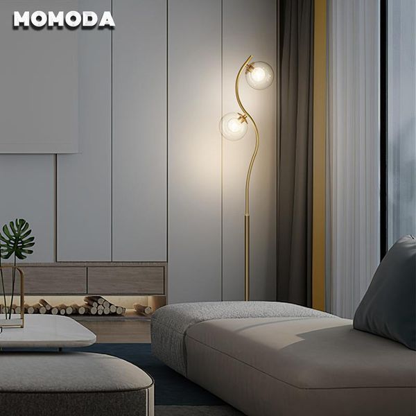 

postmodern living room crystal floor lamps sofa bedroom bedside corner personality standing light design led brass lightings
