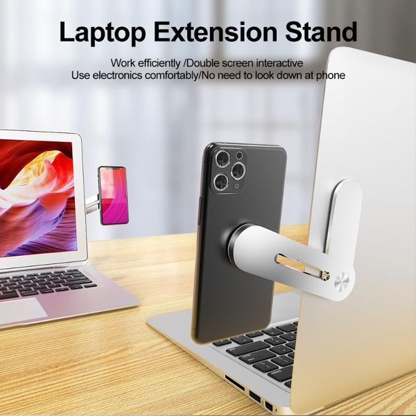 

cell phone mounts & holders adjustable stand holder screen support lapside mount connect dual monitor display tablet bracket clip