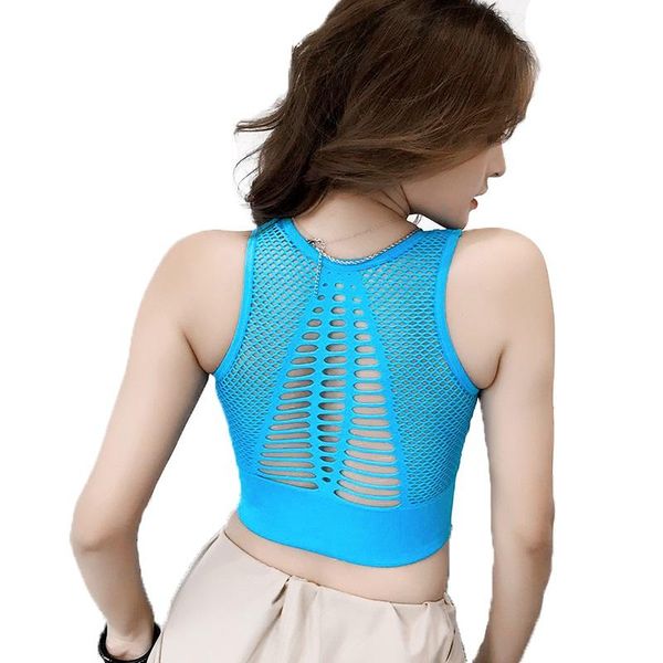 

bras coloriented women fitness bra hollow seamless wireless workout underwear wire yoga wear ladies top, Red;black