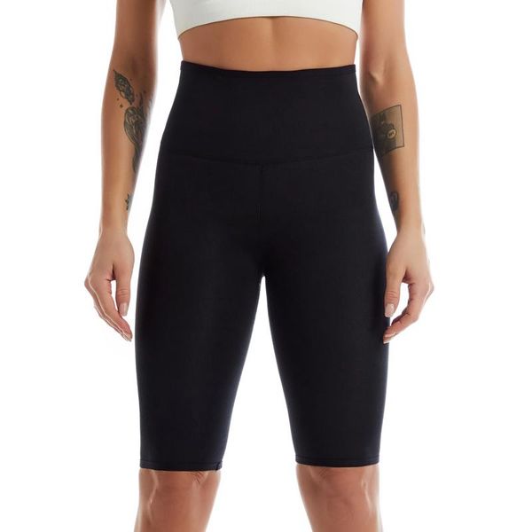 

neoprene women sauna sweat pants thermo fat fitness leggings body shapers stretch control panties waist slimming shorts women's, Black;white