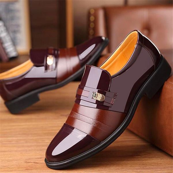 

dress shoes classic fashion pointed business men's leather, Black