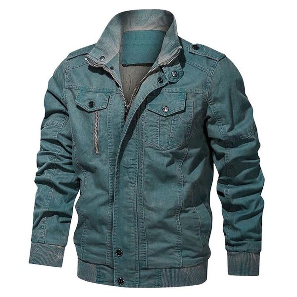 

men's jackets spring cargo military multi-pocket washed outwear coats cotton business casual denim jacket plus size 5xl 6xl, Black;brown