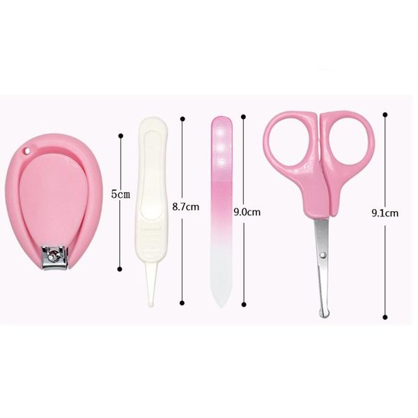 

nail art kits sal 4 pcs baby manicure set plastic stainless steel finger toe clipper scissor cutter kit children kids nails care tool