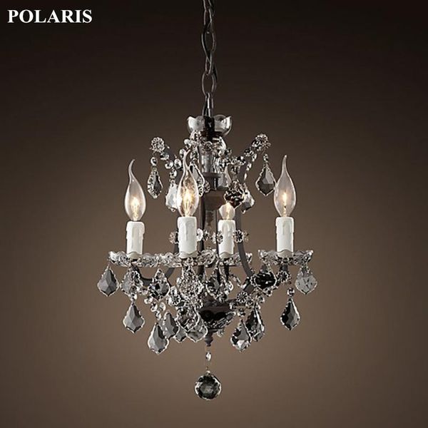 

vintage rustic crystal chandelier lighting candle chandeliers pendant lamp hanging light for dining room