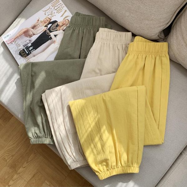 

casual cotton linen harajuku trousers womens pants harem boho loose high waist sweatpants streetwear woman clothes, Black;white