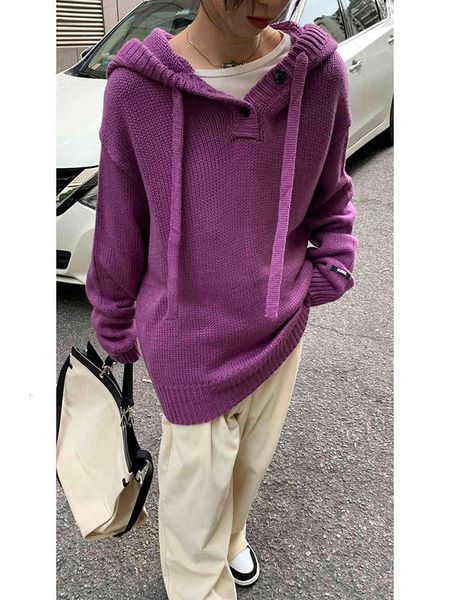 

women's sweaters female shirt autumn and winter design sense chic early hoodie v38p, White;black