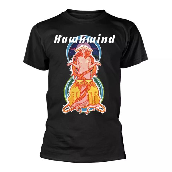 

hawkwind space ritual licensed men t-shirt, White;black