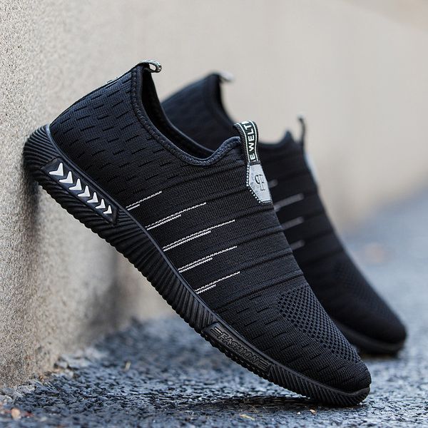 

new mesh sports shoes men breathabl slip on fashion canvas shoes men flats sneakers casual soft lightweight male vulcanize shoes