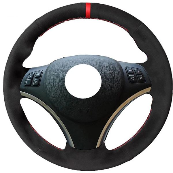 

steering wheel covers car styling alcantara suede leather cover for e90 320i 325i 330i 335i e87 120i 130i 120d accessories
