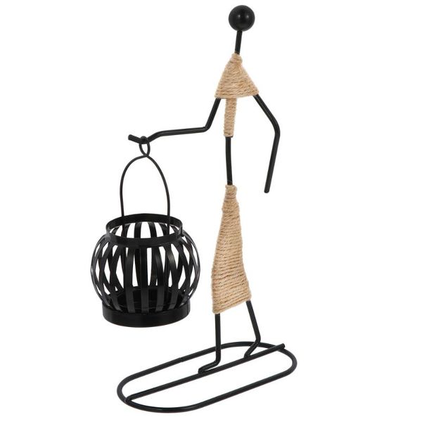 

candle holders 1 pc retro style candlestick iron people shape holder home decor