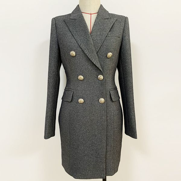 

dress Msxu vintage classy female taped button sheath hanger job desk lady suit business, Black;gray