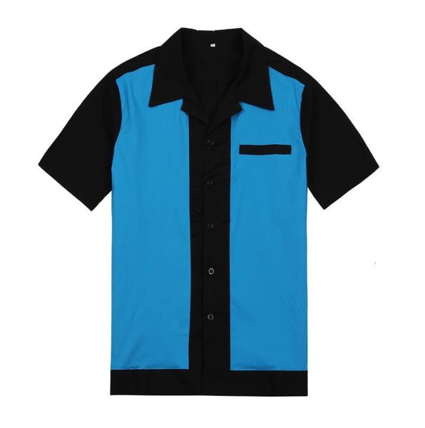 

luxury casual for men summer designer fashion shirts contrast color short sleeve shirt, White;black