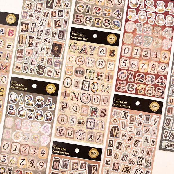 

paper sticker letters and numbers stationery scrapbooking diy hobby craft diary decoration home supplies gift wrap