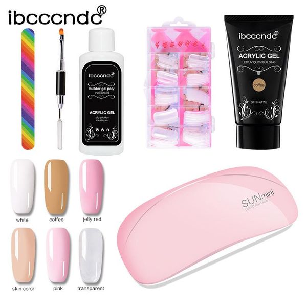 

nail art kits 30ml design poly polish finger builder acrylic gel manicure extend jelly uv with lamp