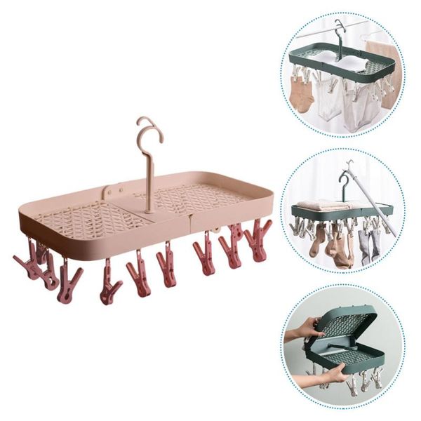 

hangers & racks 1pc drying laundry rack foldable clothes hanger dormitory socks